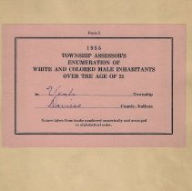 1955 list of adult males in Veale Township