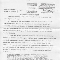 1983 affidavit signed by James C. Gill about real estate in Washington