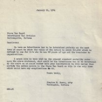 Correspondence sent or received in Annie Harned Estate (1941-1942)