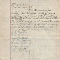 1884 petition to Washington Common Council about George Osmon's plank walk