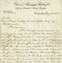 1885 petition from Ohio and Mississippi Railway Company to Washington Commo