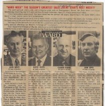 1973 newspaper article about salesmen at Montgomery Ward in Washington
