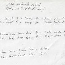 Marcella Williams' third grade at Jefferson School (1949-1950)