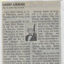 Obituary of Larry Albert Aikman, Jr. (1955-2016)