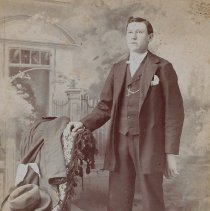 Thomas John Studio photo of a young man (ca. 1895-1897)