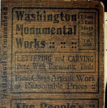 1907 Washington City Directory (front cover)