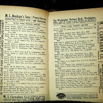 1907 Washington City Directory