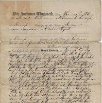1865 deed from Thomas & Catherine McCormick to Elisha Hyatt