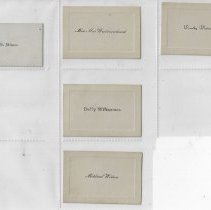 ID cards for the Washington High School class of 1933