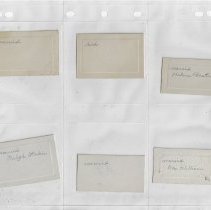 ID cards for the Washington High School class of 1933