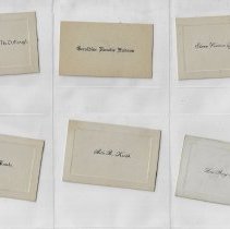 ID cards for the Washington High School class of 1933