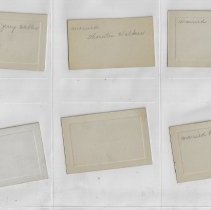 ID cards for the Washington High School class of 1933