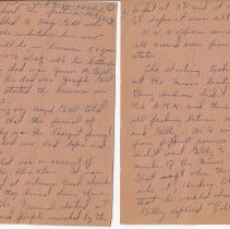 1971 notes of Hayes Gill interview about William Gilley's funeral