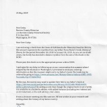 2019 letter from James Rader