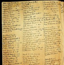 BOGNER SCRAPBOOK 21  index of names A-H