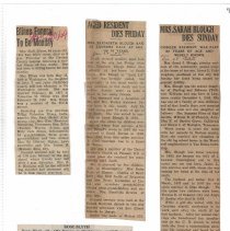 Obituaries; Bi-Ci p. 9