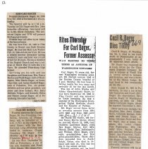 Obituaries; Bi-Ci p. 12