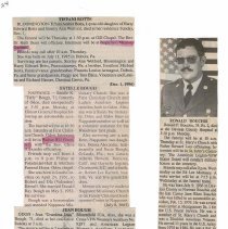 Obituaries; Bi-Ci p. 24