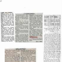 Obituaries; Bi-Ci p. 32