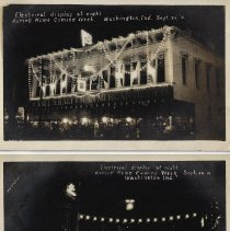 1910 electrical display on Main Street in Washington