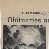 Obituary of Blanche Elva Shake (1900-1991)