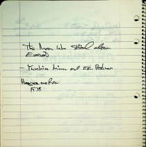 Stephen Foust's 1979-1980 journal kept during his walk across America