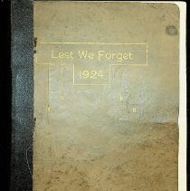 "Lest We Forget (1924)" Plainville High School yearbook