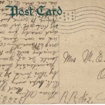 1914 postcard to Mrs. M. E. Maryfield in Odon