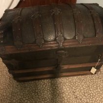 19th century wooden trunk