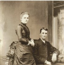 1886 wedding photograph of Lew and Emma (Thomas) Barber