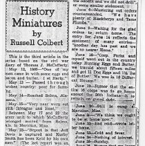 1956 newspaper article about Civil War diary of Thomas J. McCafferty