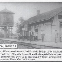 Depot in Elnora (ca. 1885)