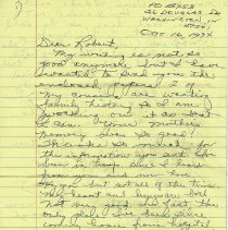 Julia Levaun Carr letter to Robert A. Brothers (October 16, 1994)