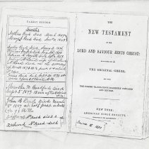 Family records for Bradford and Read families (ca. 1786-1887)