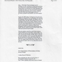 Biography of John Frost O'Neall (2000)