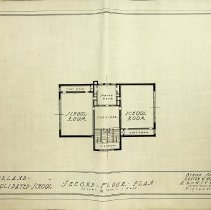 Architectural drawing of "Sugarland School" in Washington (ca. 1913)