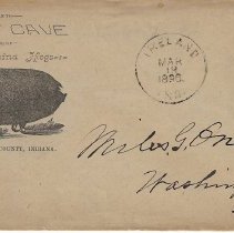 Envelope from Leroy Cave to Miles G. O'Neall (1896) front