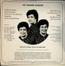 1979 poster for Kay Granger's album, "Elegance"