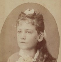 Etta "Ettie" (Read) O'Neall as a young girl (ca. 1870-1875)