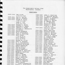 Washington Rotary Club History (1919-1994) pg. (2A)
