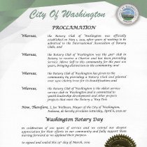 Proclamation making April 6, 2019 Washington Rotary Day (2019)