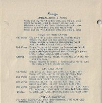 Program for Washington Rotary Club Silver Anniversary Celebration (1944)