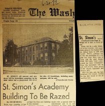 Demolition of St. Simon's Convent (1972)