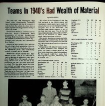 "Hatchets History Book 1913-1973 60 Years of Basketball"