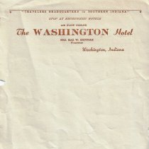 Stationery from The Washington Hotel  (ca. 1940-1950)