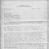 1970 letter from Professor Philip L. Cantelon about Ephraim W. Thompson