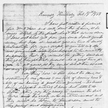 February 18 1863 letter from Dr. John Scudder to his wife