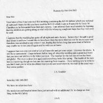 February 13 1863 letter from Dr. John Scudder to his wife