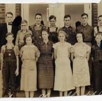 Students and their teacher at Glendale High School (ca. 1940)