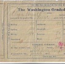 1902 report card for Elisha J. Hyatt